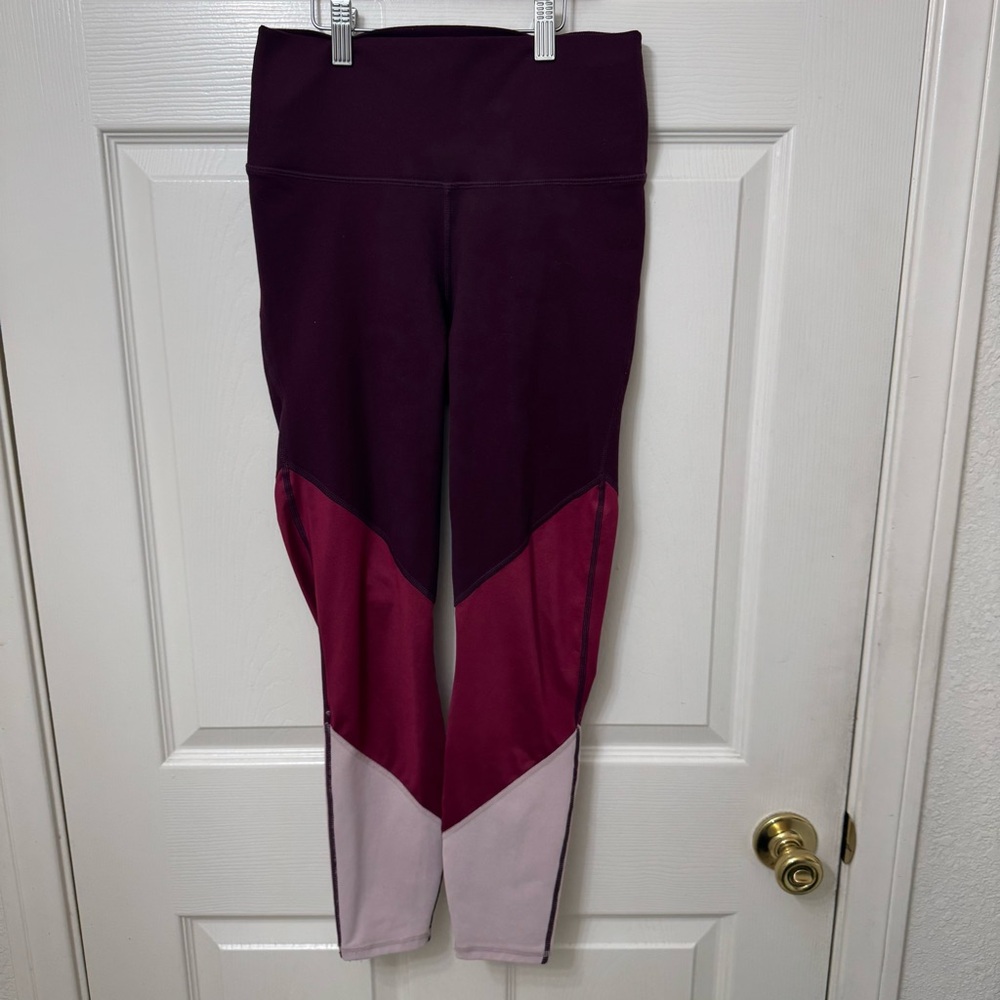 Fabletics Powerhold Leggings in Purple Pink Size XS Missing Size & Care Tags GUC
